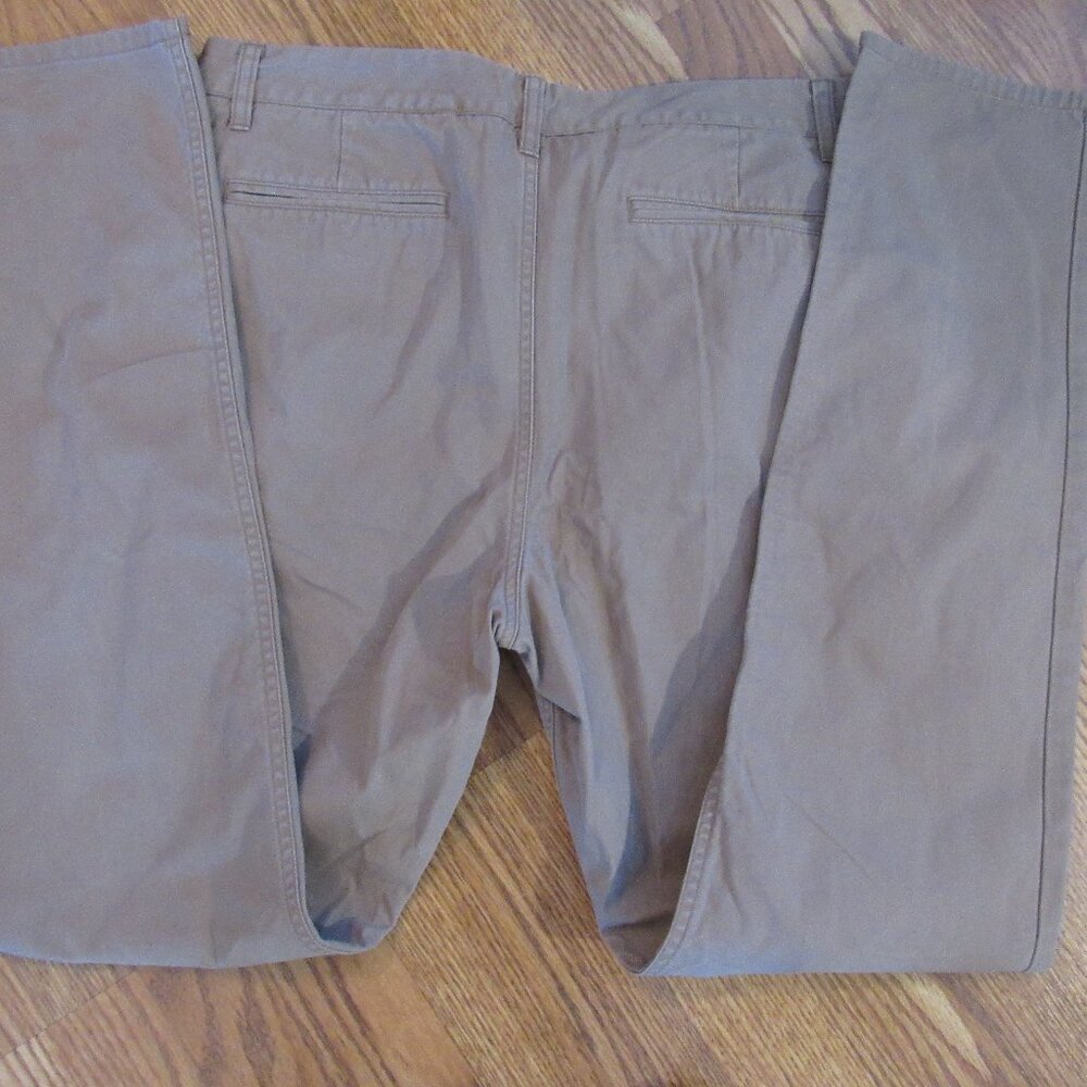 Bonobos Athletic Fit Brown Chino Pants 34x34‎ Green Plaid Pockets